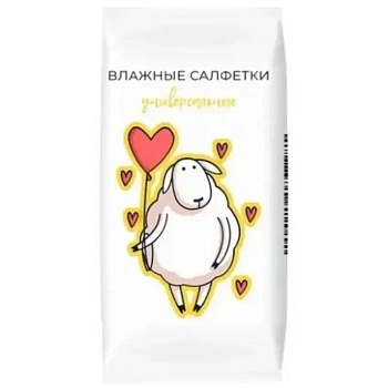 Салфетки влажные универсальные с хлопком 8 шт COTTO