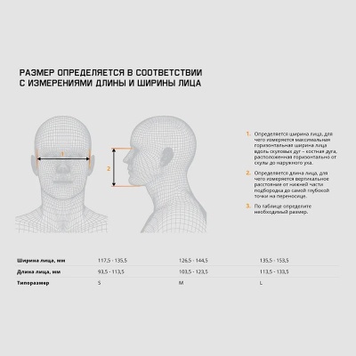 Полумаска без фильтра р.M 5500P Jeta Safety