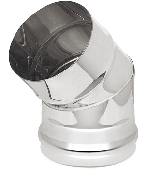 Отвод для труб дымохода 45 гр. 150 мм Везувий