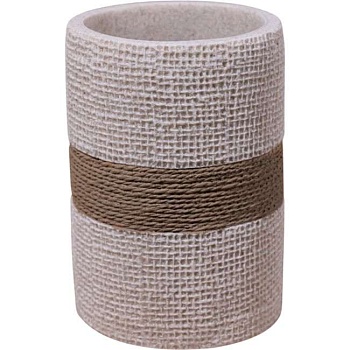 Стакан косметический Bristol бежевый CASPIAN 90074