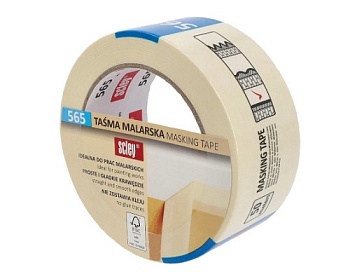 Лента малярная 48ммх50м, белая SCLEY 0300-655048