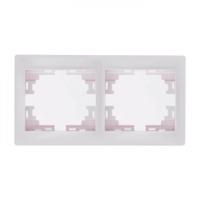 РАМКА 2-постовая, горизонтальная, Mira Lezard (белый)