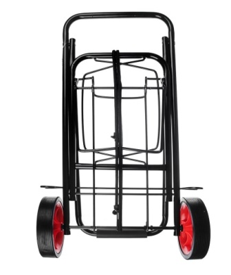 Тележка для сумок грузоподъемность 40кг, 95х35х46см, колеса d14см, черная VETTA