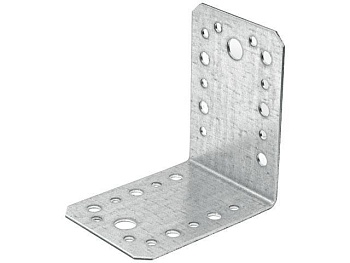 Уголок крепежный 55х70х70 мм KU 2.5 мм белый цинк, STARFIX