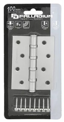 Петля 100 мм универсальная матовый никель N 500 C-S-4" SN PALLADIUM