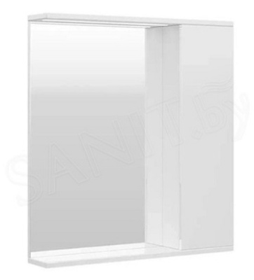 Шкаф навесной зеркальный Lake 70 правый Volna