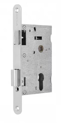 Замок врезной 460-25 CP L хром без цилиндра PALLADIUM