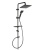 Душевая система с тропическим душем Squerto Lux Black NP24-BL Ferro