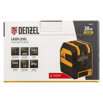 Уровень лазерный LX 02 Red DENZEL 35056