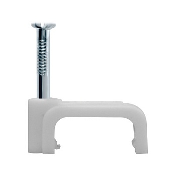 Скоба крепежная квадратная плоская (50 шт), Navigator