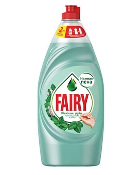 Средство для мытья посуды  FAIRY Нежные руки, чайное дерево и мята, 900 мл