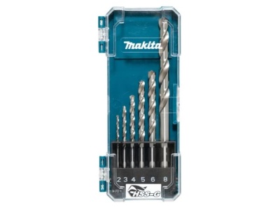 Набор сверл по металлу HSS-G 2 - 8 мм (6 шт.), Makita D-75742