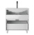 Тумба напольная Ева под умывальник Bazis 80 с двумя ящиками В2 Айсберг DA5908T