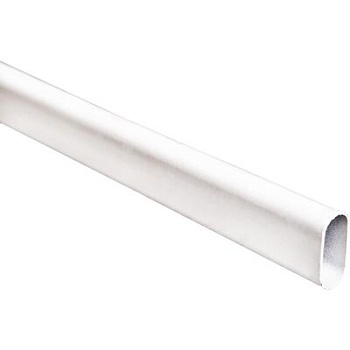 Труба овальная 30x15 мм 3 м (0,7 мм), белый, AKS 14066