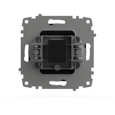 Розетка 1-ая Zena-Vega компьютерная RJ45 вантаблэк EL-BI 609-014800-247