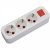 Разветвитель на 3 розетки с заземлением и выключателем, белый, AY-KA 77 133 00