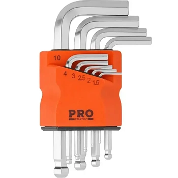Набор ключей шестигранных коротких 9шт PRO STARTUL PRO-89409