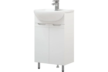 Тумба напольная Лея 50 (белая) КАКСА-А под умывальник Уют 50
