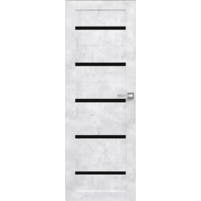 Дверное полотно Амати М1(ч) Бетон снежный 200 см ЮНИ Двери (60 см)