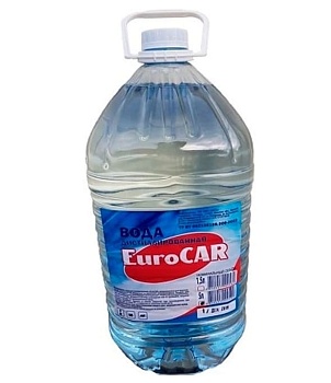 Вода дистиллированная, EuroCAR 5 л
