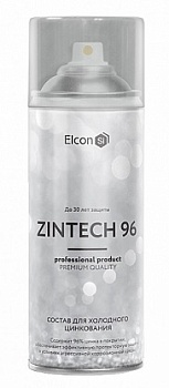 Грунт-эмаль цинкнаполненная ELCON Zintech 96% аэрозоль 520мл