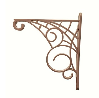 Кронштейн для кашпо L=220мм, Н=250мм, капучино 00260