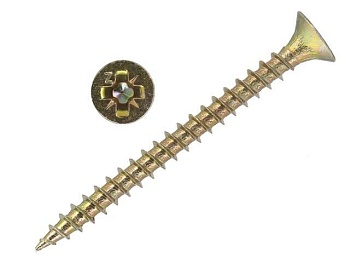 Саморез универсальный SG 3.5x12 желтый цинк, Tech-KREP