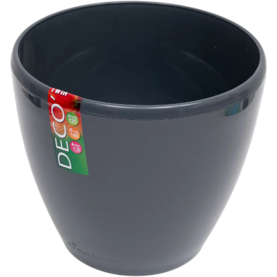 Горшок Deco Twin Santino (1.5 л антрацит)
