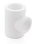 Тройник полипропиленовый, 20 мм, белый, РосТурПласт