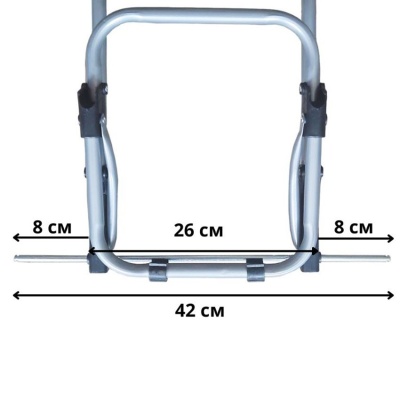 Каркас тележки для сумок 303TM 95х33х20см mix ( ОСЬ для тройных колес S-02)