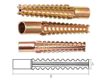 Дюбель для газосиликатных блоков 10х60 мм MUD STARFIX