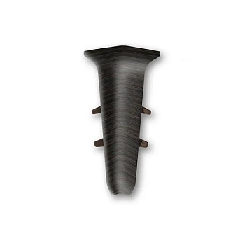 Угол внутренний для плинтуса 70 мм 303 Венге темный Деконика