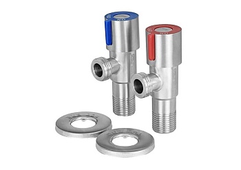 Комплект вентилей угловых НР 1/2'' хром VALFEX VF.396.N.012.012