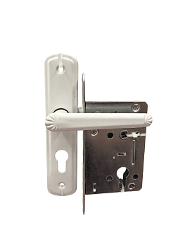 Замок врезной ЗВ4-Б1-1К-29-02/1.2 белый 1 ригель 