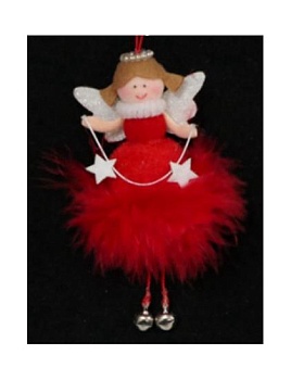 Украшение новогоднее Ангел с колокольчиками, 12 см, SYWWTSA-662126
