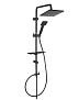 Душевая система с тропическим душем Squerto Lux Black NP24-BL Ferro