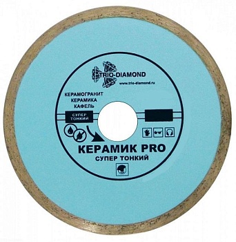 Диск алмазный по керамограниту 180х25.4мм Керамик PRO супер тонкий, TRIO-DIAMOND