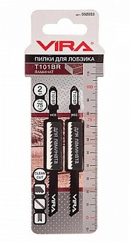 Пилки для лобзика по дереву T101BR (2 шт.), Vira Rage 552033
