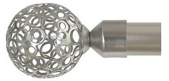 Наконечник Лацио 25 мм, матовый хром (2 шт), Дельфа