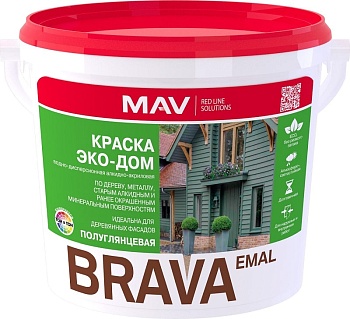 Краска BRAVA EMAL ЭКО - ДОМ
