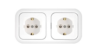 РОЗЕТКА 2-я с заземлением РС16-349, Гармония, Bylectrica