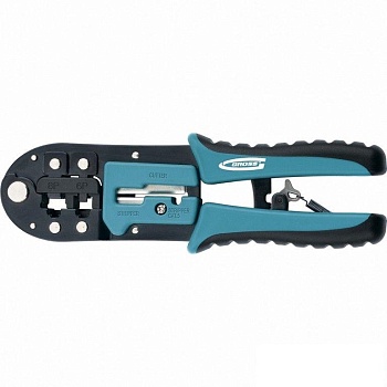 Клещи для обжима телефонных и компьютерных клемм RJ-45,6P,8P и RJ-11/12,6P,8P (17719) GROSS