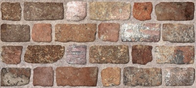 Плитка облицовочная Лофт коричневая, средняя 200х450мм 139362 М-Квадрат