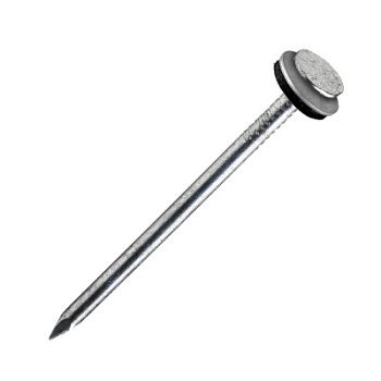 Гвозди шиферные 4.2х120 (ч.7811-7102) оцинкованные c шайбой EPDM (весовые) ZAбей!