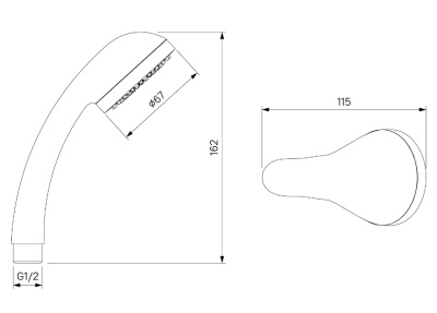 Смеситель для душа Simp SIMSB00M03 Milardo