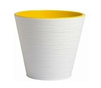 Горшок цветочный Конус 2,3л, К17-10 белый