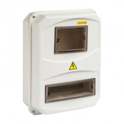 Щит учетно-распределительный пластиковый ЩУРн-П 3/10 344х271х113мм IP55, EKF Basic