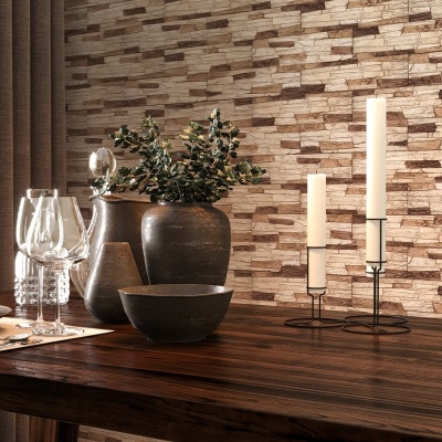 Декоративный камень Сланец Каспровый слоновая кость арт.2501, упак. 0.5 м2