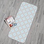 Коврик напольный Уютный Дом Ромбы 130 см серо-голубой Vilina 7113-22003-grey-blue
