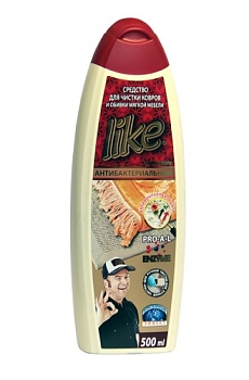 Средство для чистки ковров и обивки мягкой мебели с антибактериальным эффектом Like антибактериальный 500 мл